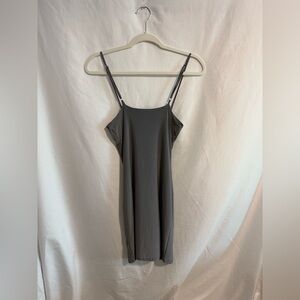 Gray Spaghetti Strap Dress